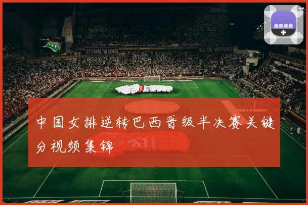 中国女排逆转巴西晋级半决赛关键分视频集锦