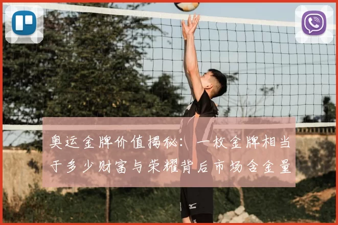 奥运金牌价值揭秘：一枚金牌相当于多少财富与荣耀背后市场含金量